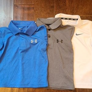 Nike and Under Armour 4T polos